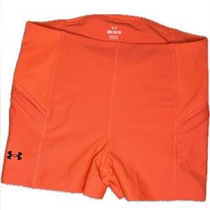 Under Armour women’s neon compression shorts size medium